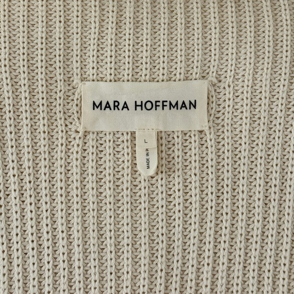 Mara Hoffman Maxi Off-White Elsa Sweater Dress - Picture 7 of 8